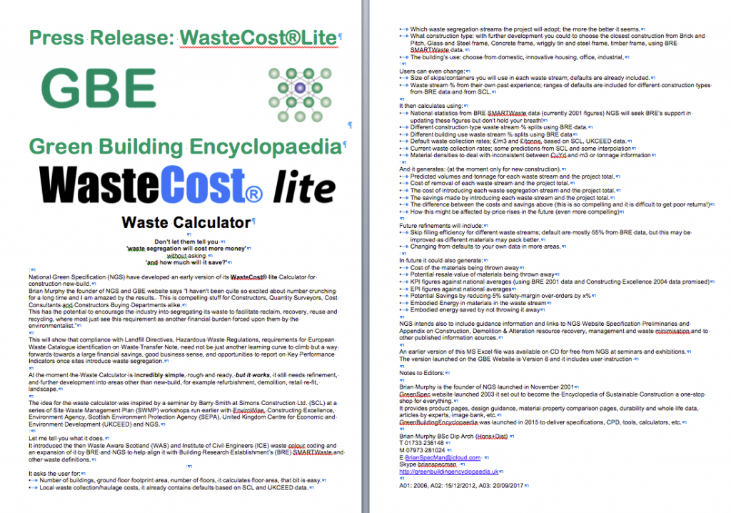 GBE WasteCostLite PressRelease A03BRM200917