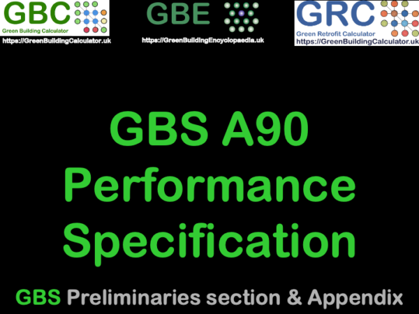 GBS A90 Performance Specification CPD - Green Building Specification