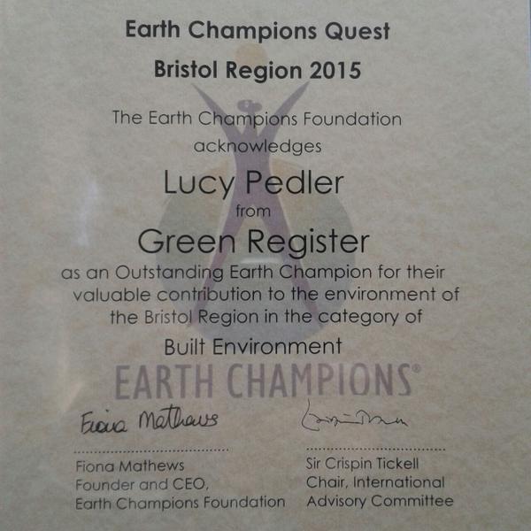 Earth Champions Lucy Pedler News