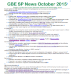 GBE Solution Provider's News October 2015