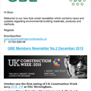 GBE Member Newsletter 2 Dec 2015