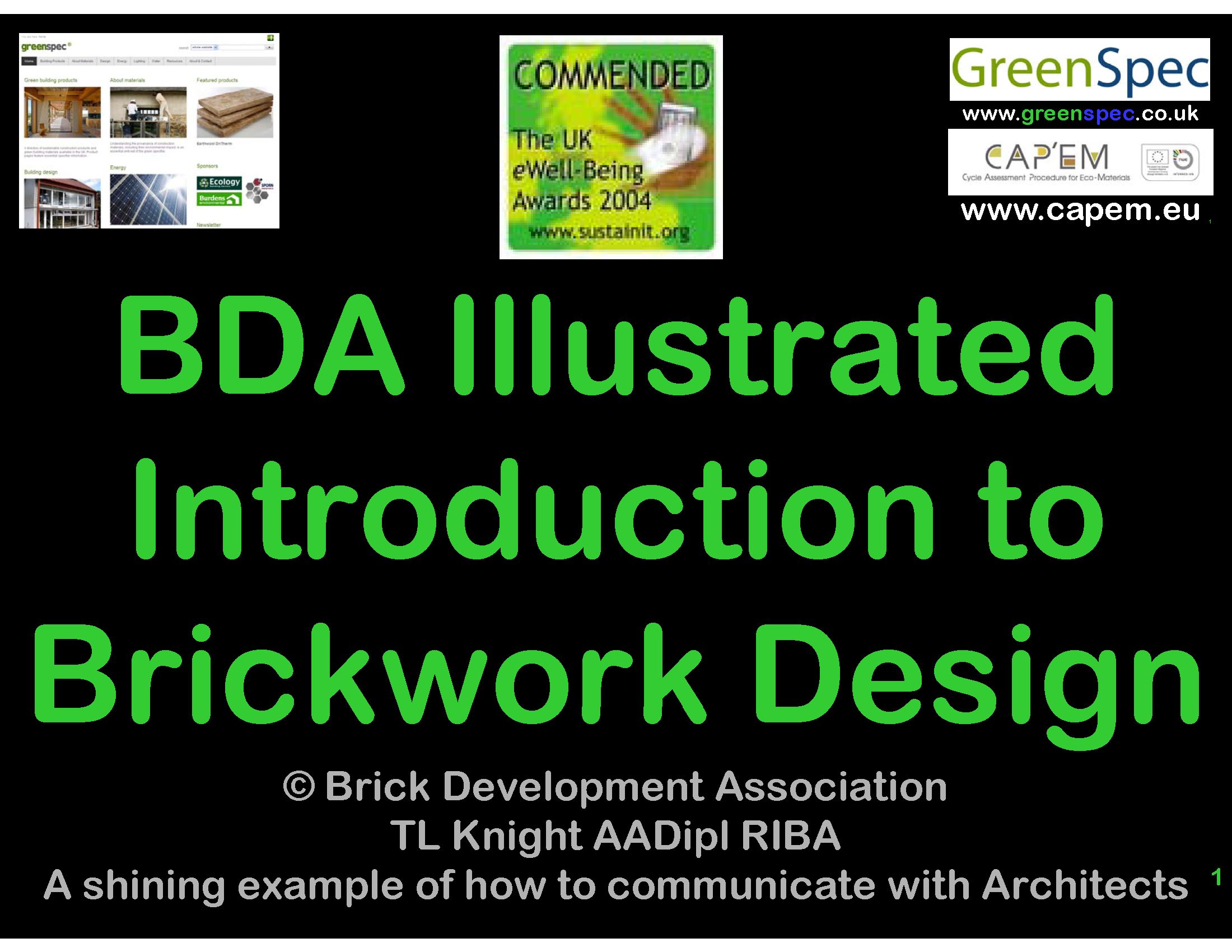 Book BDA Illustrated Guide to Brickwork Design Cover