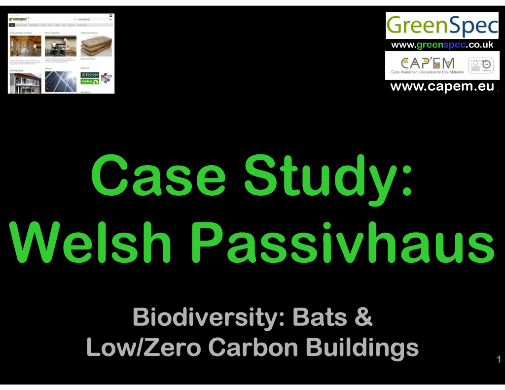 GBE CPD Case Study Welsh Passivhaus Cover slide