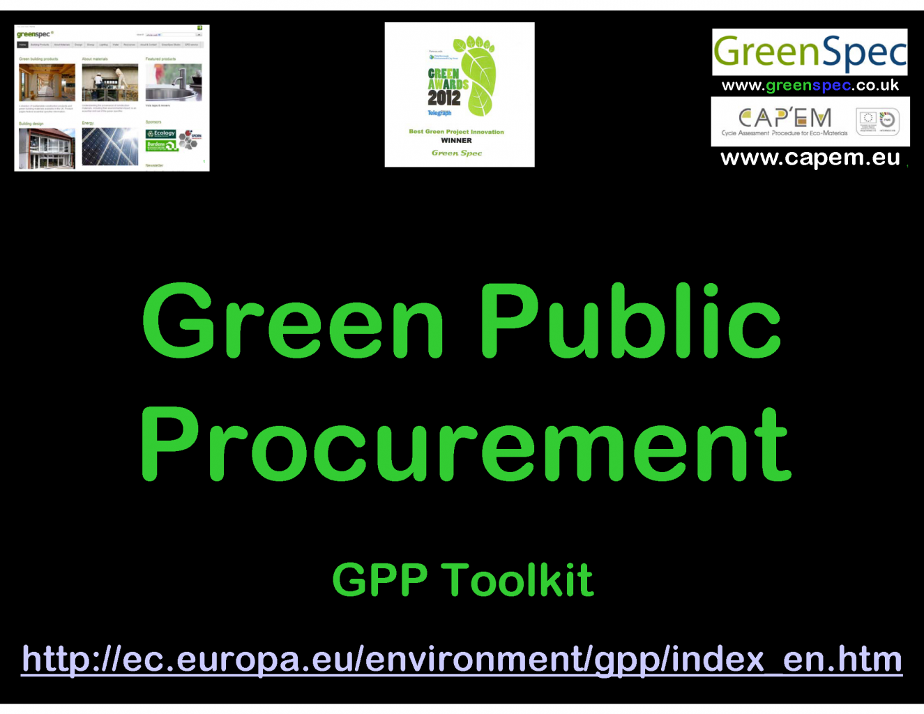 GPP Green Public Procurement CPD Cover
