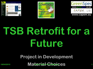 Refurbishment TSB Retrofit For A Future Page 1 CDP Topic Refurbishment Retrofit Navigation