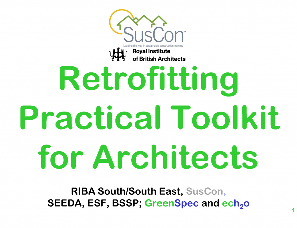 GBE CPD Retrofitting SusCon 2 Generic issues