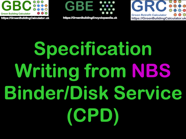 GBE Training NBS Spec From Binder Disk Session All S1