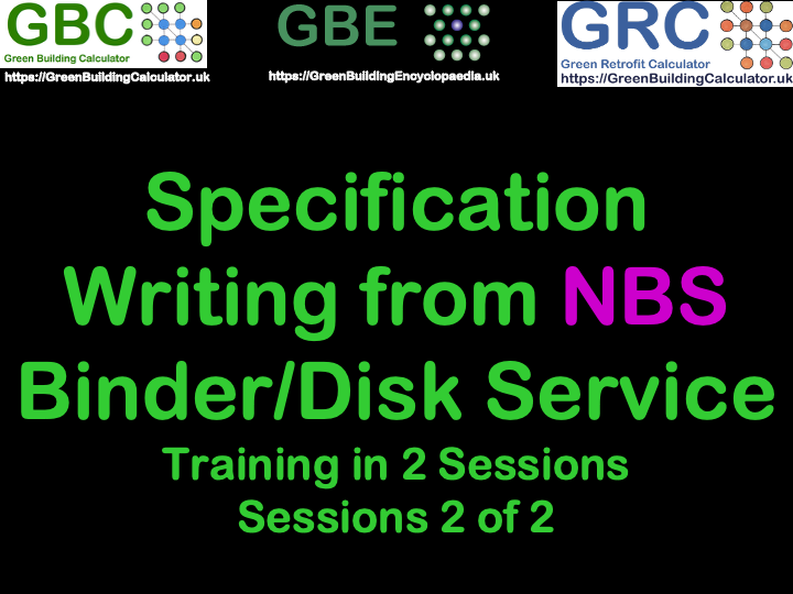 GBE Training NBS Spec From Binder Disk Session All S5