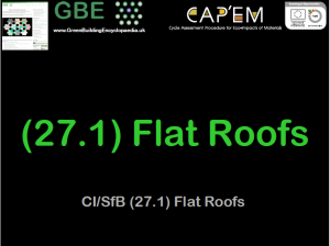 GBE Lecture (27.1) Flat Roofs S1