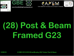 GBE Lecture (28) Post + Beam Framed G23 S1