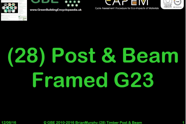 GBE Lecture (28) Post + Beam Framed G23 S1
