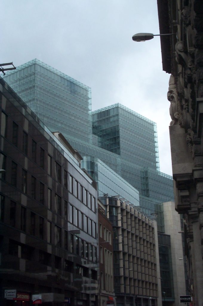 More London Offices are moving from 100% Glass facade to 100% Glass facade with solar shading DCP_5935