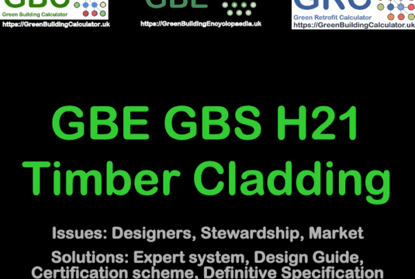GBE Green Building Encyclopaedia CPD Continuing Professional Development H21 Timber Cladding S1 Cover slide