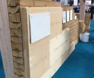 Stocks frame wall insulation render Breathing Sheathing Board