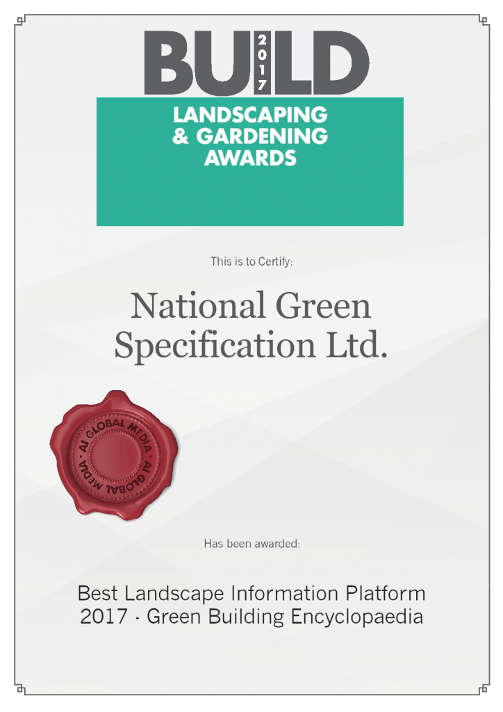 BUILD Landscaping & Gardening Award 2017