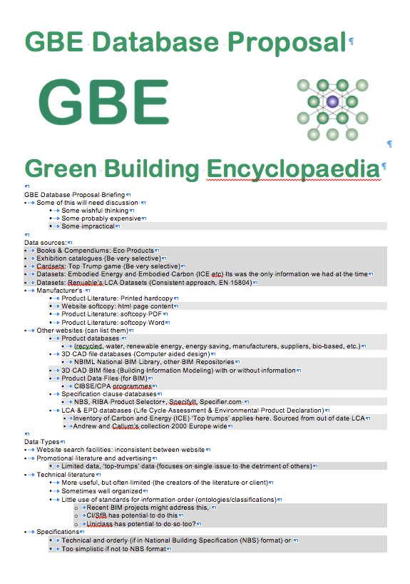 GBE Database Proposal 21 07 2018