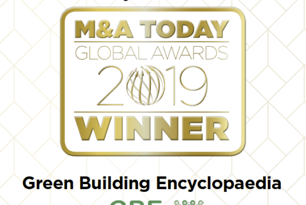 M&A Today Global Award_2019_Certificate_Green Building Encyclopaedia Certificate PNG