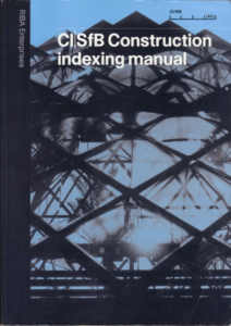 CI/SfB Construction Indexing manual