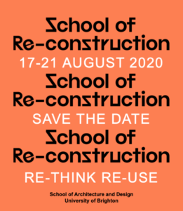 Zchool Of Re-Conztruction Event Poster