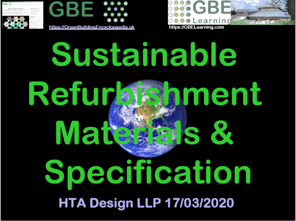GBE CPD Sustainable Refurb Materials Spec BRM190320 S1