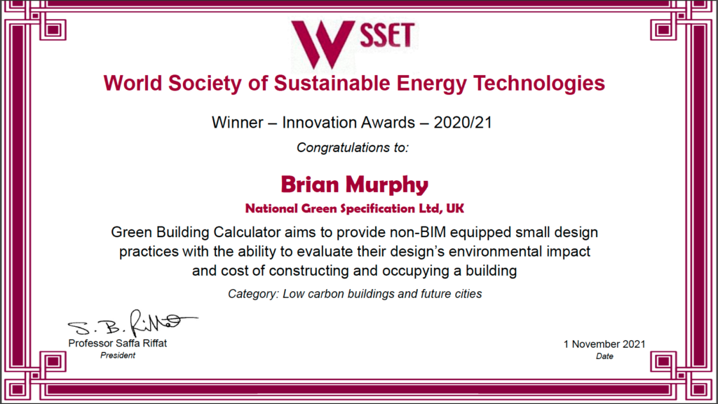 WSSET Certificate WIA 2020-21 Winner Brian Murphy WSSET Innovation 2021 Award