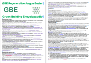 GBE Green Building Encyclopaedia Jargon Buster Regenerative Definitions