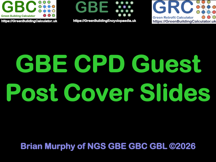 GBE Green Building Encyclopaedia CPD Continuing Professional Development Guest Post Cover Slides S1 Slide1