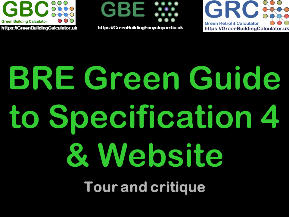 GBE CPD BRE Green Guide To Specification 4 S1