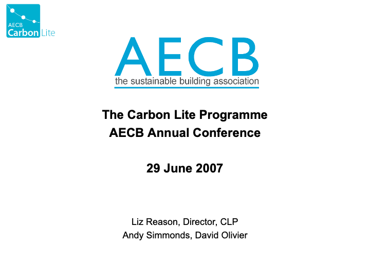 AECB_AnnualConference_June2007