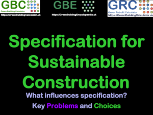 GBE CPD Specification Sustainable Construction Problems+Choices S1