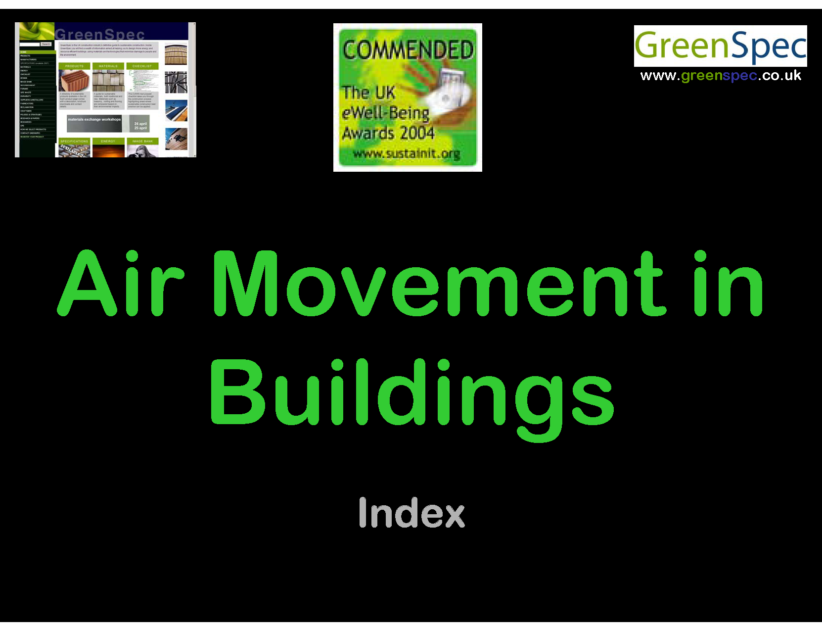 Air Movement In Buildings Index Cover png